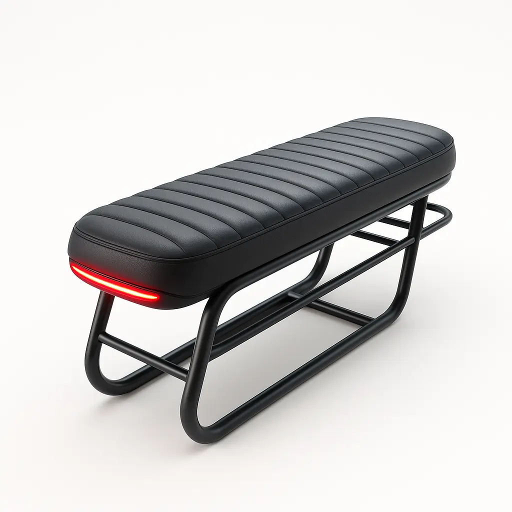 Long bench seat + cargo rack